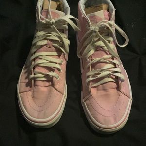 Pink high top vans